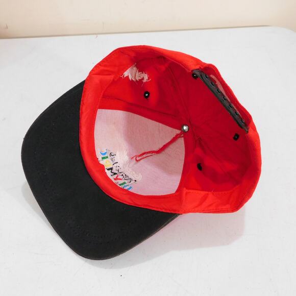 Starter Coca Cola Hat Red Hot Olympic Summer Adjustable 90s Washed Reshaped VTG - Picture 7 of 7